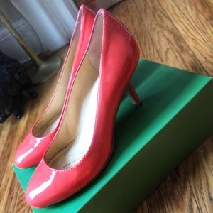 Kate spade Gratistoo coral soft patent pump 8